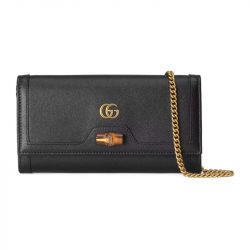 Gucci Diana Chain Wallet With Bamboo