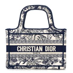 Christian Dior Mini Toile Book Tote Blue