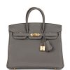 Hermes Birkin 25 Gris Meyer Togo Gold Hardware