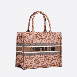 Dior Book Tote Metallic Pink (36 X 27.5 X 16.5 Cm)