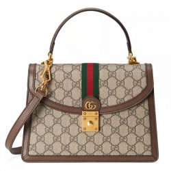 Ophidia Small Top Handle Bag With Web