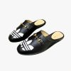 Gucci X Adidas Women's Trefoil Slipper Leather Black
