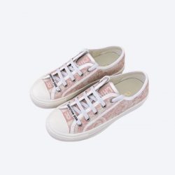 Dior Walk'n'Dior Sneaker Toile De Jouy Embroidered Pink Cotton
