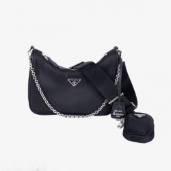 Prada Mini Re-Edition 2005 Re-Nylon Black 22Cm 1Bh204R064F0002Vv9L