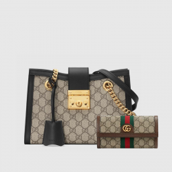 Padlock Small Gg Shoulder Bag No. 498156 Khnkg 9769+Gg Marmont Zip Around Wallet