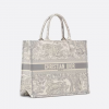 Large Dior Book Tote Gray Toile De (42 X 35 X 18.5 Cm)