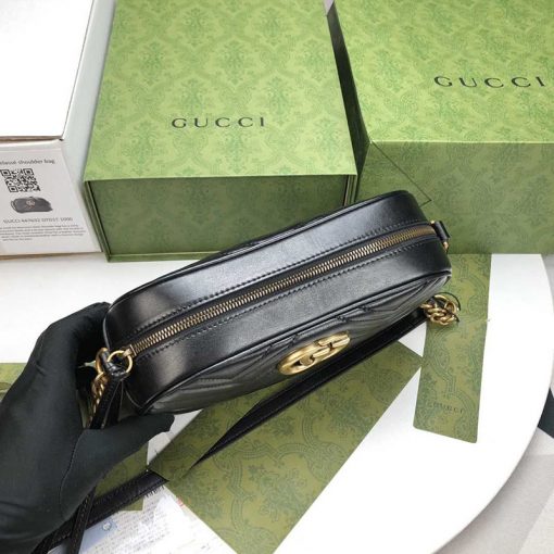 Gg Marmont Small Matelasse Shoulder Bag - Image 4