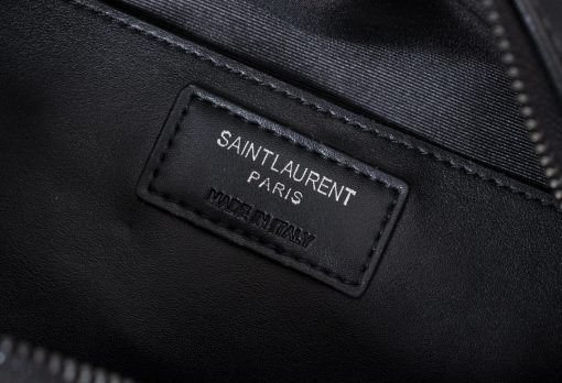 Saint Laurent Lou Camera Bag In Quilted Black Noir Leather 23Cm 612544Dv7081000 - Image 3