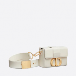 30 Montaigne Box Bag Latte Box Calfskin