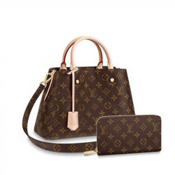 Louis Vuitton Montagne Bb Long Wallet 2-Piece Set Deals Ref: M41055 + M60017