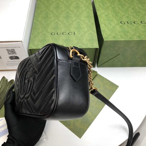 Gg Marmont Small Matelasse Shoulder Bag - Image 5