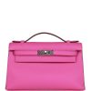 Hermes Kelly Pochette Magnolia Swift Palladium Hardware