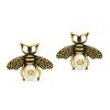 Gucci Gg Bee Pearl Gold Earrings