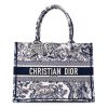 Christian Dior Canvas Toile Book Tote Blue