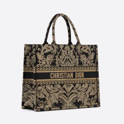 Large Dior Book Tote Black And White (42 X 35 X 18.5 Cm)