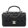 Mini Top Handle Flap In Black