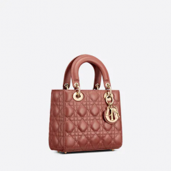 Small Lady Dior My Bag Rust-Colored