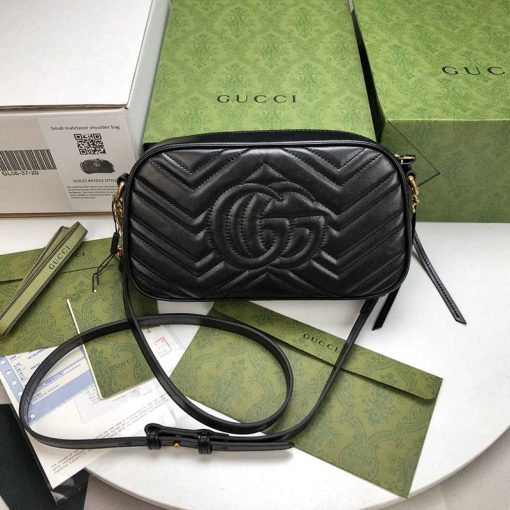 Gg Marmont Small Matelasse Shoulder Bag - Image 3
