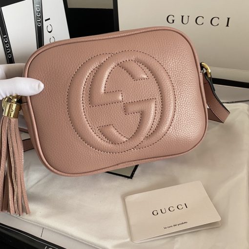 Gucci Soho Small Leather Disco Bag Pink 308364 A7M0G - Image 7