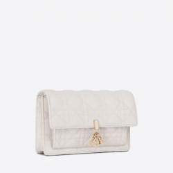 Lady Dior Chain Pouch Latte