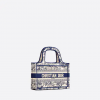 Mini Dior Book Tote Blue Toile De (22.5 X 15 X 6 Cm)