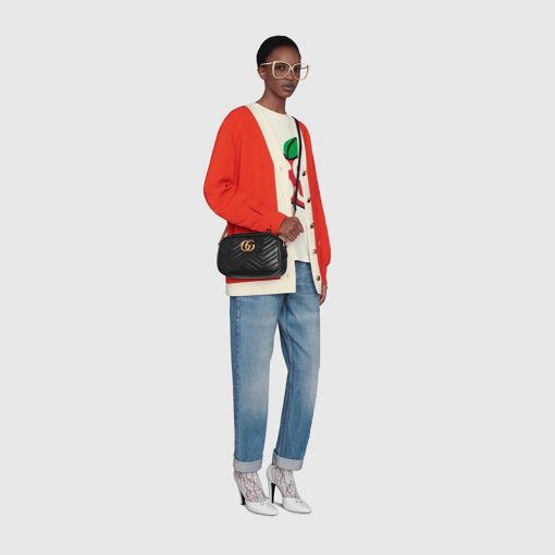 Gg Marmont Small Matelasse Shoulder Bag - Image 8