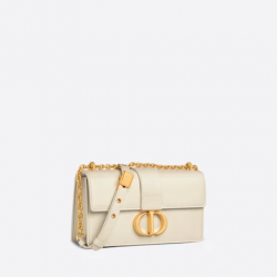 30 Montaigne Bag With Chain Latte Calfskin