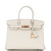 Hermes Birkin 30 Craie Togo Rose Gold Hardware