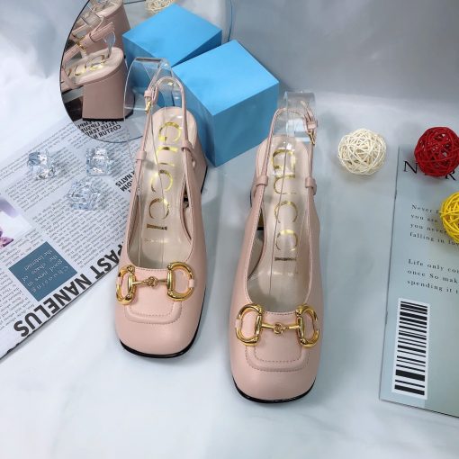 Gucci Women's Mid Heel Slingback With Horsebit Light Pink ?643892 C9D00 6705 - Image 7