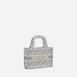 Mini Dior Book Tote Gray Dior (22,5 X 15 X 6 Cm)