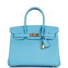 Hermes Birkin 30 Celeste Epsom Gold Hardware