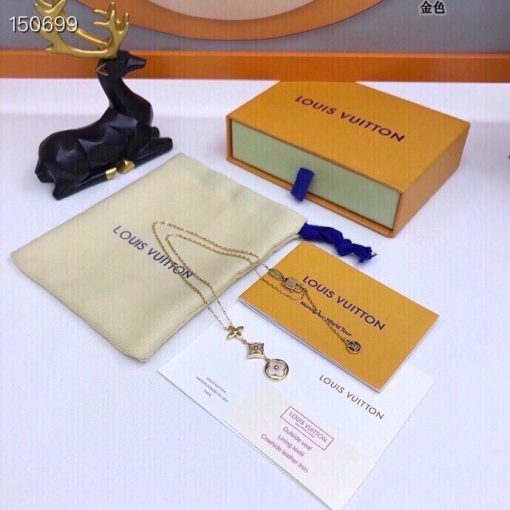 Louis Vuitton Color Blossom Lariat White Mother-Of-Pearl And Diamond Necklace Q94262 - Image 6