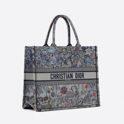 Large Dior Book Tote Denim Dior (42 X 35 X 18.5 Cm)