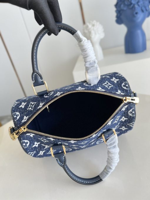 Louis Vuitton Speedy Bandouliere 25 Navy Blue M59609 - Image 9