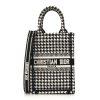 Christian Dior Mini Book Tote Phone Bag Black White
