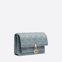 Lady Dior Chain Pouch Cloud Blue