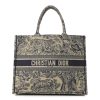 Christian Dior Large Toile Book Tote Blue