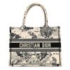 Christian Dior Canvas Zodiac Toile Book Tote Latte