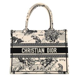 Christian Dior Canvas Zodiac Toile Book Tote Latte