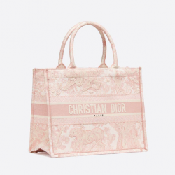 Dior Book Tote Pink Toile De (36 X 27.5 X 16.5 Cm)