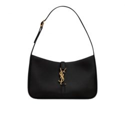 Saint Laurent Le 5 A 7 Hobo Bag In Smooth Leather Black Gold 23Cm 6572282R20W1000
