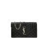 Saint Laurent Envelope Small Bag In Mix Matelasse Grain De Poudre Embossed Black Gold 21Cm 600195Bow911000