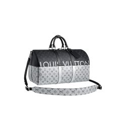 Louis Vuitton Keeppall Bandouliere Monogram Eclipse Outdoor Split 50 M43412