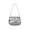 Prada Cleo Brushed Leather Shoulder Bag In Silver 1Bd311Zo6F0118Vooo