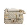 Chanel 22C Quilted Lucky Charm Worldly Gray 20Cm