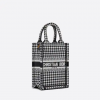 Mini Dior Book Tote Phone Bag Black And White Micro (13 X 18 X 5 Cm)
