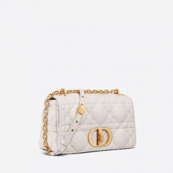 Dior Caro Bag Latte Matte Padded Calfskin