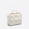 Dior Caro Box Bag Latte Calfskin