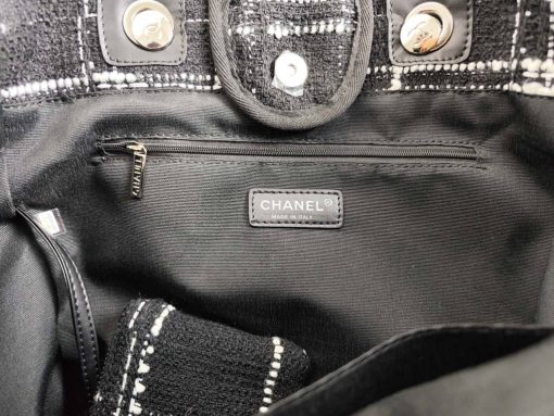 Chanel Large Shopping Bag Black 35Cm A66941 B09275 Nk815 - Image 3