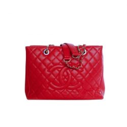Chanel Bolsa Grand Tote Red 33Cm